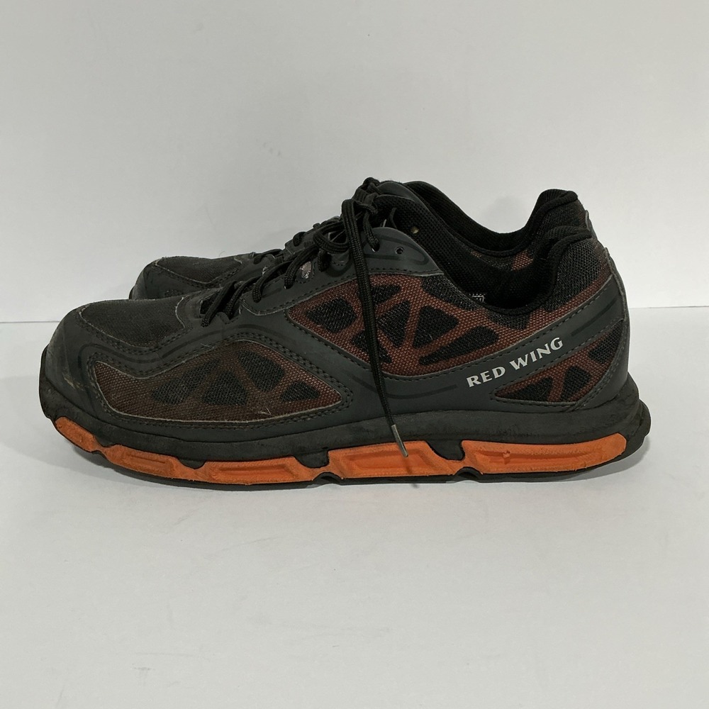 Red Wing 6338 Athletics Mens Size 9.5 H Black Orange Safety Toe Work Shoes